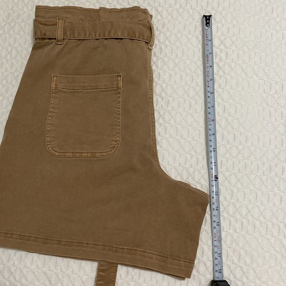 Twill Khaki Belted Shorts - Picture 7 of 8